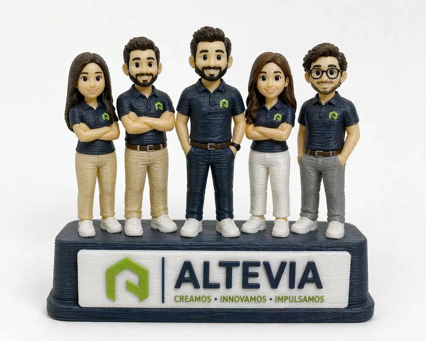 figura impresa 3d cuerpo cooporativo