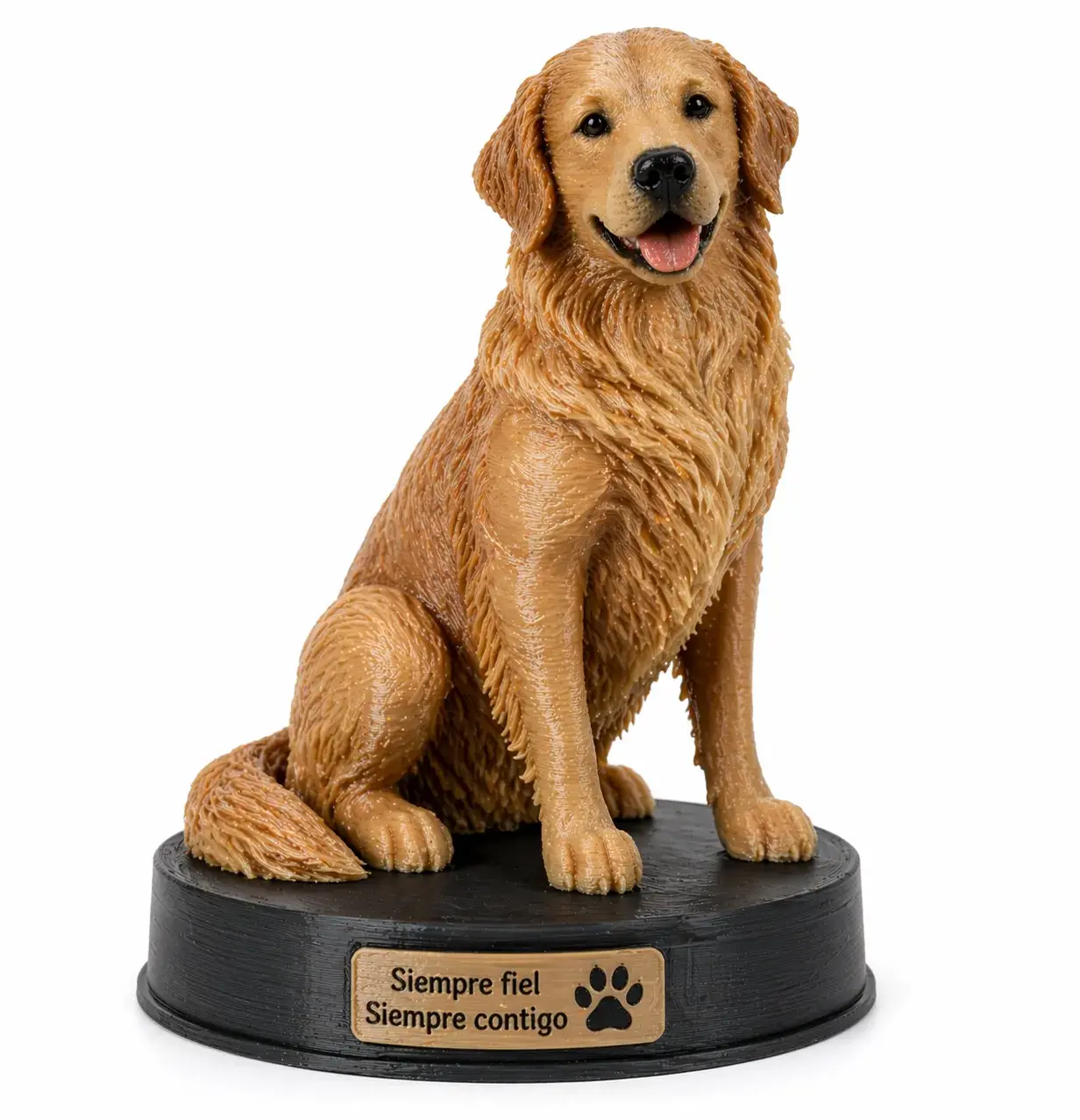 Figura personalizada de perro en 3D con color real del pelaje