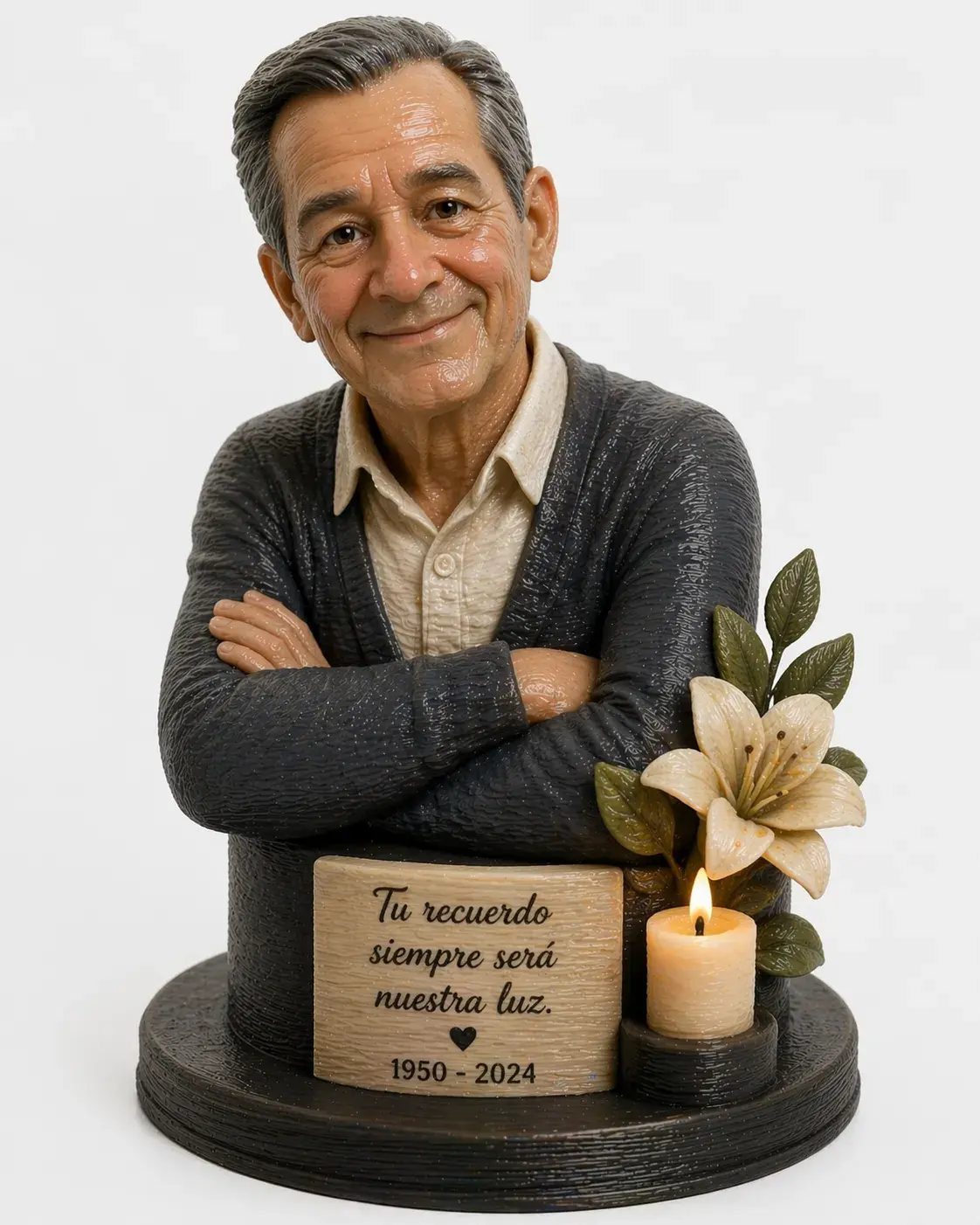 figura individual memorial hombre impresion 3d