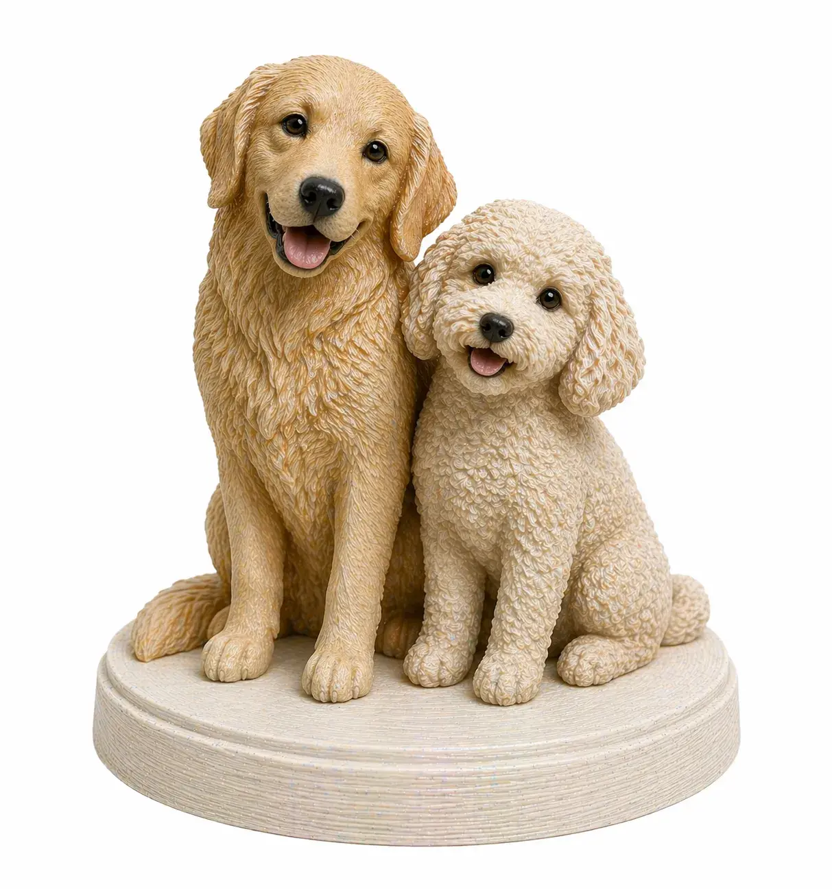figura mascota dos perros impresion 3d