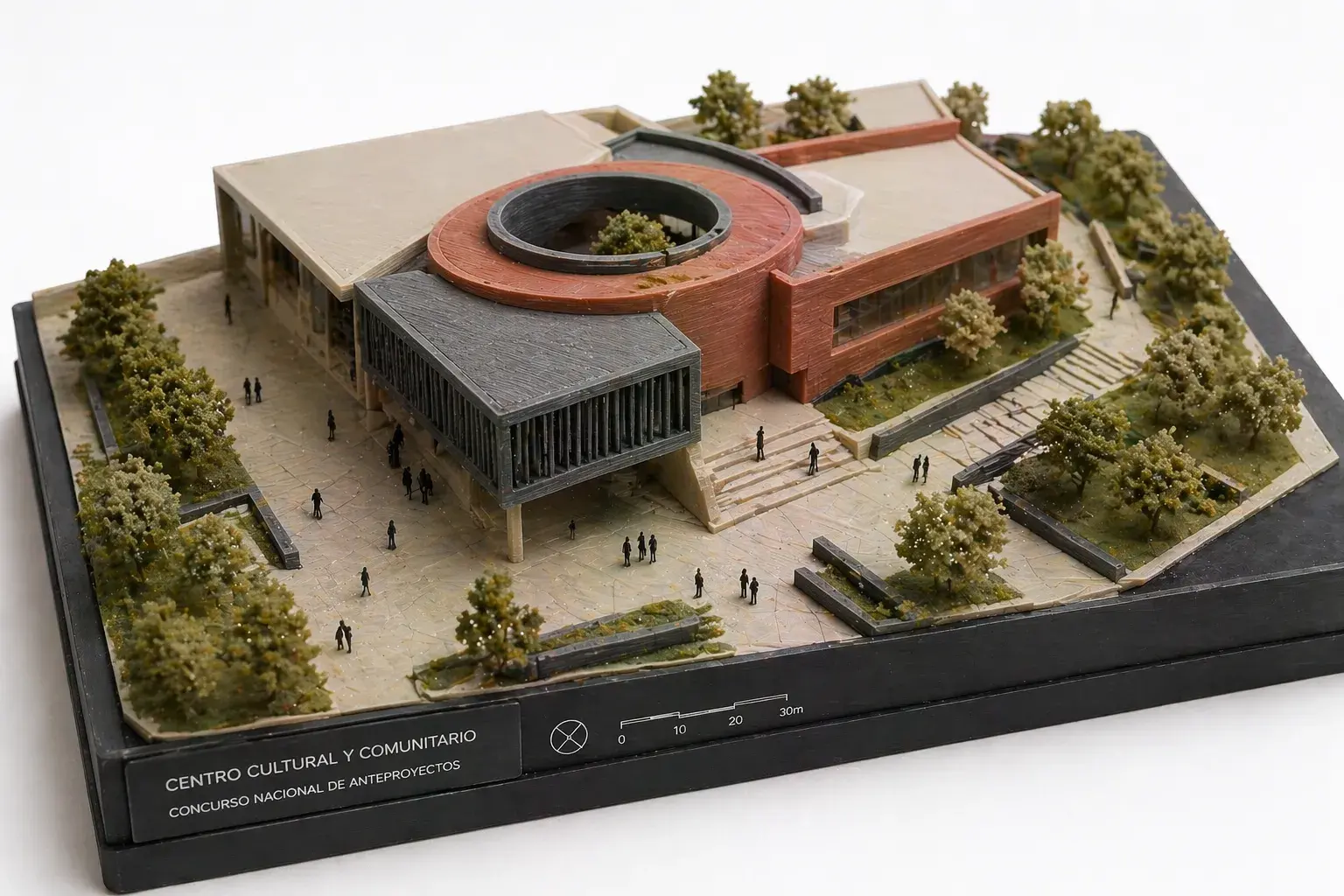 Maqueta de concurso de arquitectura en 3D
